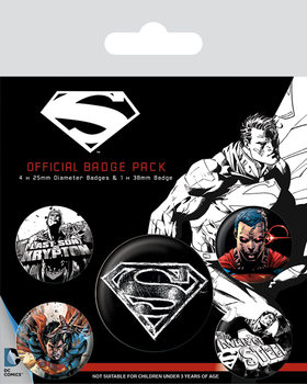 Σετ κονκάρδες Superman - Dark