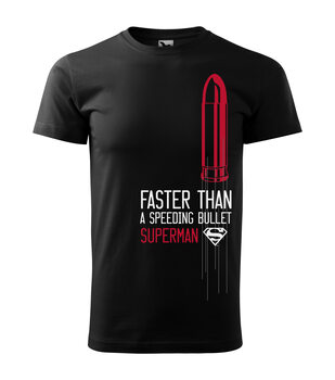 T-paita Superman - Faster than a bullet