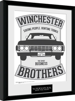 Kehystetty juliste Supernatural - Winchester