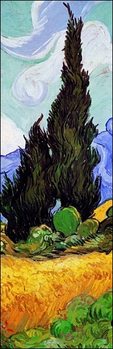 A Wheatfield with Cypresses, 1889 (part.) Taidejuliste