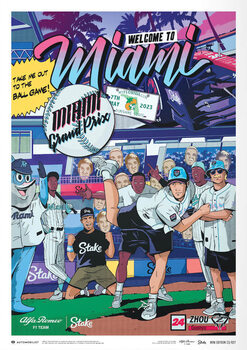 Taidejuliste Alfa Romeo F1 Team Stake - Miami Grand Prix - 2023