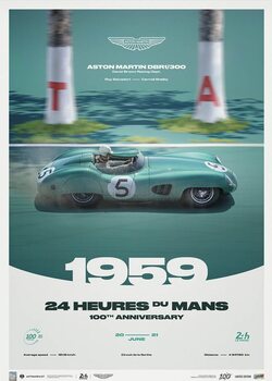 Taidejuliste Aston Martin DBR1/300 - 24h Le Mans - 100th Anniversary - 1959