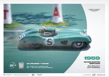 Taidejuliste Aston Martin Dbr1/300 - 24H Le Mans - 100th Anniversary - 1959