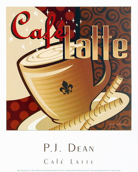 Taidejuliste Cafe Latte