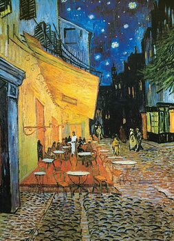 Café Terrace at Night - The Cafe Terrace on the Place du Forum, 1888 Taidejuliste