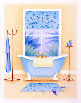 Taidejuliste Cream Bathroom II