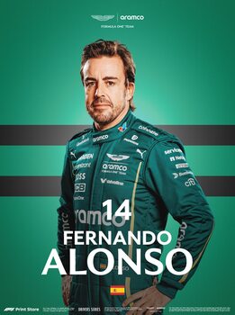 Taidejuliste F1 Print Store Driver Series - Fernando Alonso