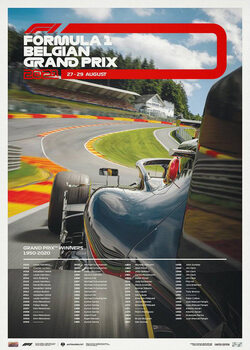 Taidejuliste Formula 1 Rolex Belgian Grand Prix 2021 - Limited Edition