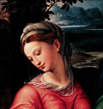 Madonna and Child with Saint Michael, Joseph and St. John the Baptist (part) Taidejuliste