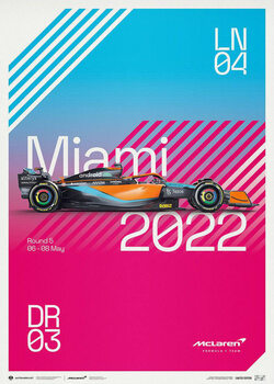 Taidejuliste Mclaren Formula 1 Team - Miami 2022 - Limited Edition