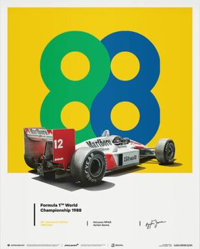 Taidejuliste McLaren MP4/4 - Ayrton Senna - 88 - San Marino GP - 35th Anniversary - 1988