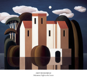 Taidejuliste Midsummer Night on the Severn