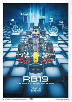 Taidejuliste Oracle Red Bull Racing - RB19 - the Most Successful F1® Car Ever - 2023