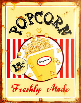 Taidejuliste Popcorn Freshly Made