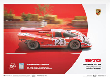 Taidejuliste Porsche 917 Kh - 24H Le Mans - 100th Anniversary - 1970