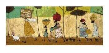 Taidejuliste Sam Toft - Doris helps out on the trip to Mzuzu