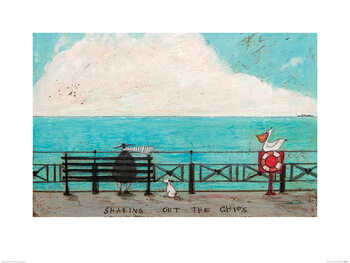 Taidejuliste Sam Toft - Sharing Out The Chips