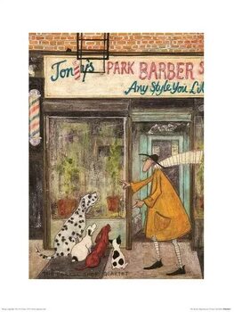 Taidejuliste Sam Toft - The Barber Shop Quartet
