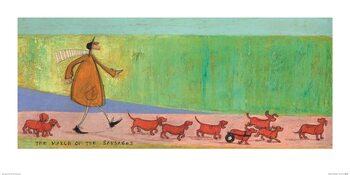 Sam Toft - The March of the Sausages Taidejuliste