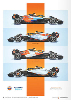 Taidejuliste Williams Racing - Gulf Fan Livery - 2023