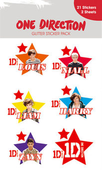 ONE DIRECTION - stars with glitter Vinyylitarra