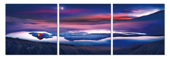 Looking into the night landscape Taulusarja