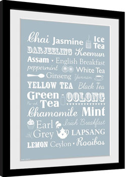 Poster emoldurado Tea - Types