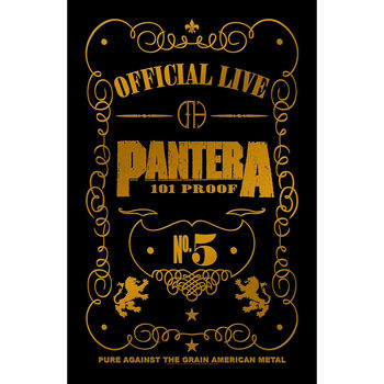 Tekstilni poster Pantera - 101 Proof