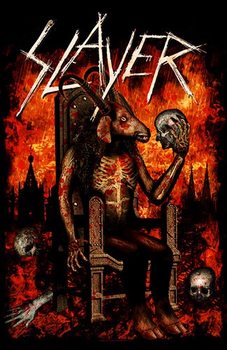 Tekstilni poster Slayer – Devil On Throne