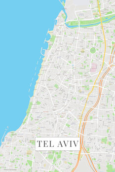 Принти на полотні Tel Aviv color