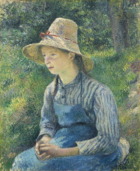 Tela Peasant Girl with a Straw Hat, 1881