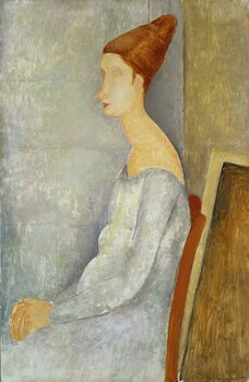 Tela Portrait of Jeanne Hebuterne