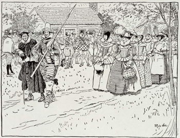 Tela The Arrival of the Young Women at Jamestown, 1621,