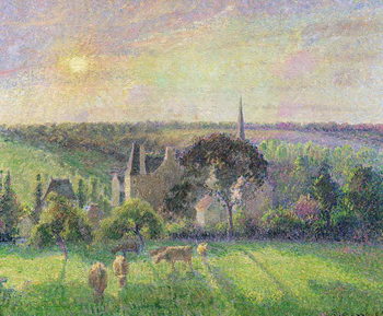 Tela The Church and Farm of Eragny, 1895