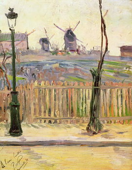 Tela The Windmills at Montmartre, 1884