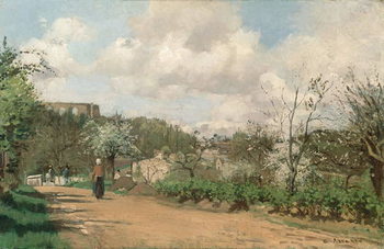 Tela View from Louveciennes, 1869-70