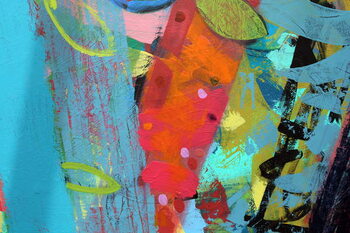 Quadro em tela abstract 4