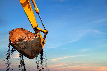 Quadro em tela Backhoe