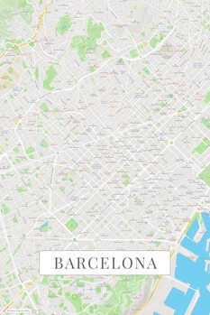 Quadro em tela Barcelona color