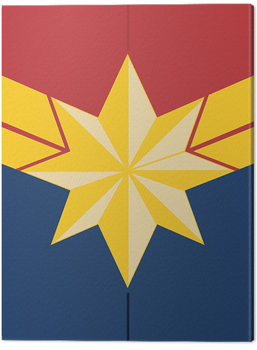 Quadro em tela Captain Marvel - Emblem