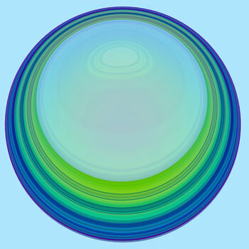Quadro em tela Circular Reflect,  c.2015-2025