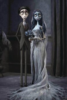 Quadro em tela Corpse Bride - Victor & Emily