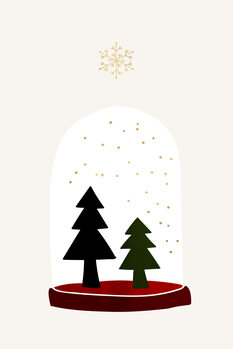 Quadro em tela Dancing Snowflakes