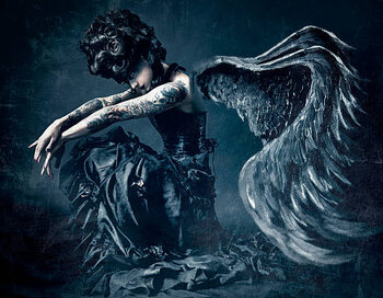 Quadro em tela Dark Angel