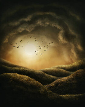 Quadro em tela Dark landscape