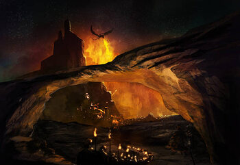 Quadro em tela Fantasy landscape