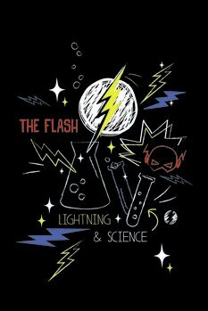 Quadro em tela Flash - Lightning & Science