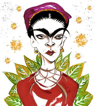 Quadro em tela Frida Kahlo