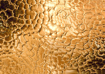 Quadro em tela Gold Yellow Bubble Pattern Glittering Background