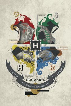 Quadro em tela Harry Potter - Hogwarts Crest